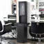 Modern Classic Barber Station, Salon Station With Locking Drawer, Storage Cabinet