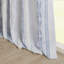Panneau de rideau imprimé poly avec rayure et doublure touffetées blanc / bleu marine 50 po x 84 po-1559794635