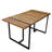 Chaena 5-Piece Faux Leather Dining Set with Rectangular Table-102673549