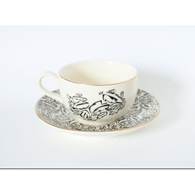 Ayberk Porcelain Teacup and Saucer