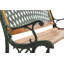 Windsor Metal and Wood Bench