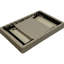 Table pliante portative grise, résistante aux intempéries, légère pour le rangement et l'installation à l'extérieur, facile d'entretien, sans assemblage, profondeur de produit de 23,5 po, largeur de 16 po, hauteur, à nettoyer, assemblage requis,