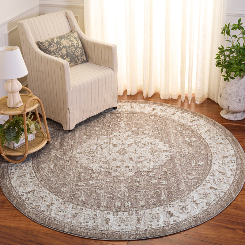 Lunara 306 Performance Oriental Rug, 6'-7" X 6'-7" Round