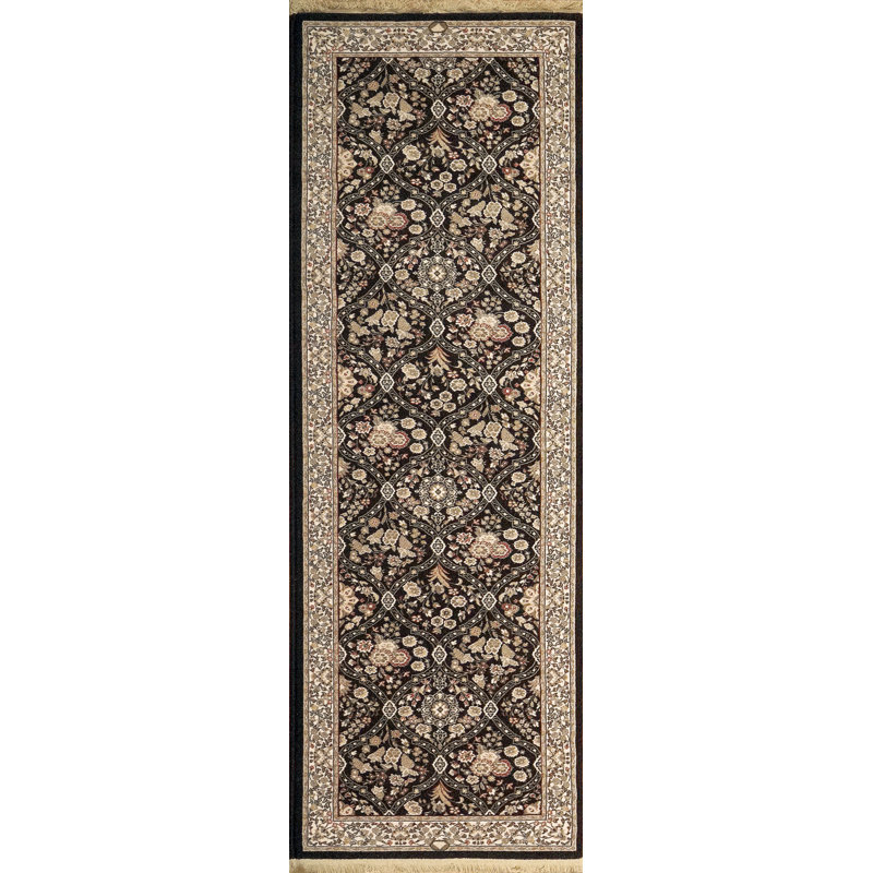 Tapis noir en laine evans Cirro, Rectangle 2 pi 2 po x 4 pi 3 po