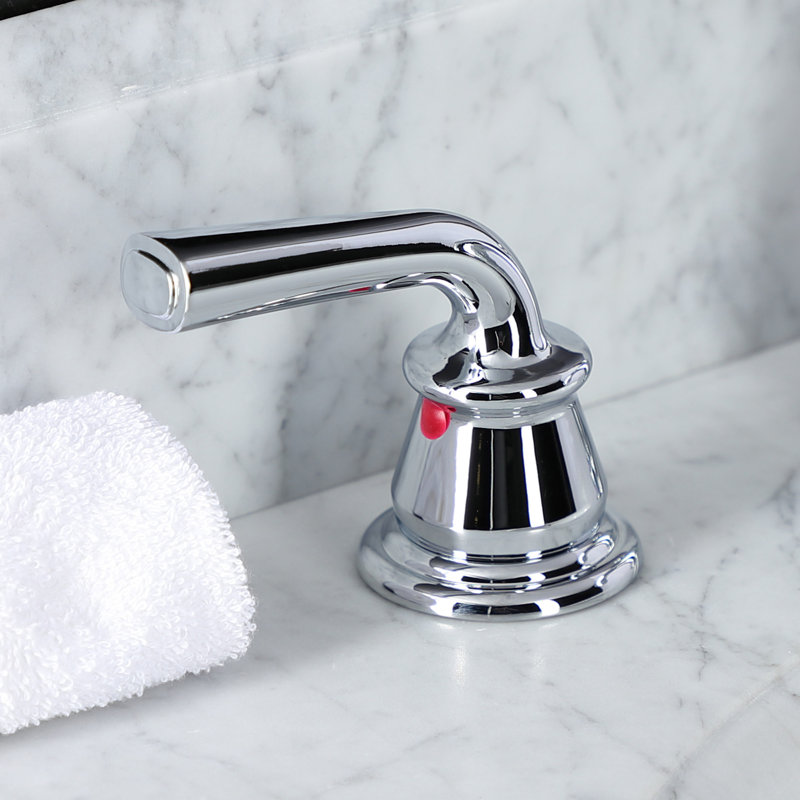 Robinet de salle de bain espacé Kingston, Chrome poli