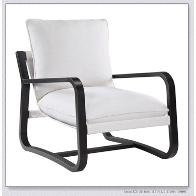 Kearns Sling Chair Upholstered in Fabric with Metal Frame