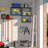 Wall Mounted Garage Shelf With Wire Basket