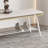 59.1in Wrought Iron Frame Shoe Storage Bench-109796048