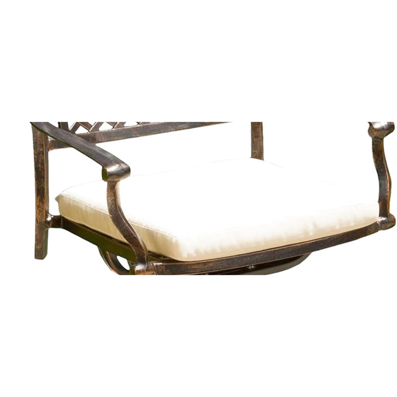 Coussin de siège d'extérieur beige pour - eau 17,48 x 18,59 x 2,96 dans l'eau - 18,5 x 17 x 3