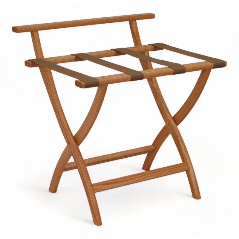 Porte-bagage en bois, Brun clair, Chêne clair