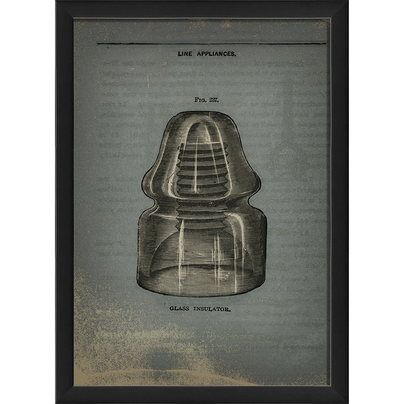 « glass isolant », impression encadrée