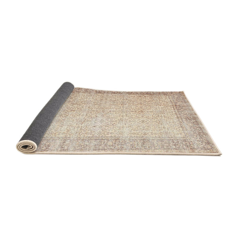 Surface beige contemporaine tapis, Rond 3 pi