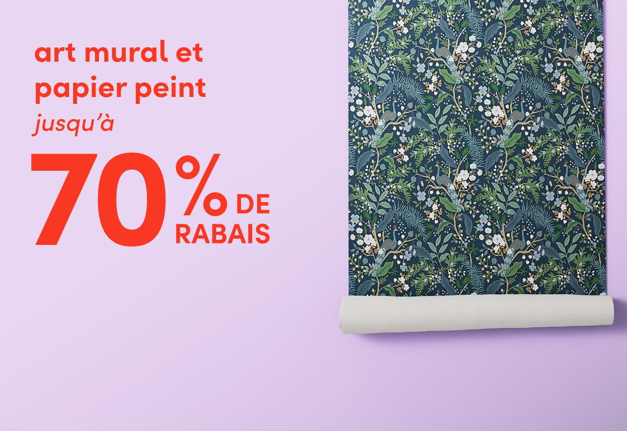 art mural et papier peint en solde
