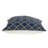 Parkland Collection Calix Blue Quatrefoil Embroidered 20" x 20" Cotton Decorative Throw Pillow