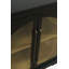 Armoire d'appoint de style transitionnel arqué 33 po avec portes en verre Sherree-106492249