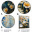 Bleu et blanc nature morte fleurs de jardin I - marguerites, impression d'art mural-1133580546-1120412928