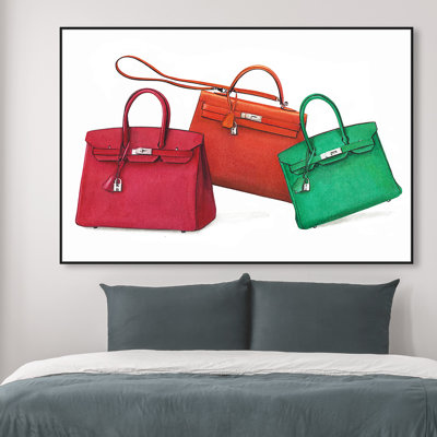 " Doll Memories - Birkin Handbags " Painting Print