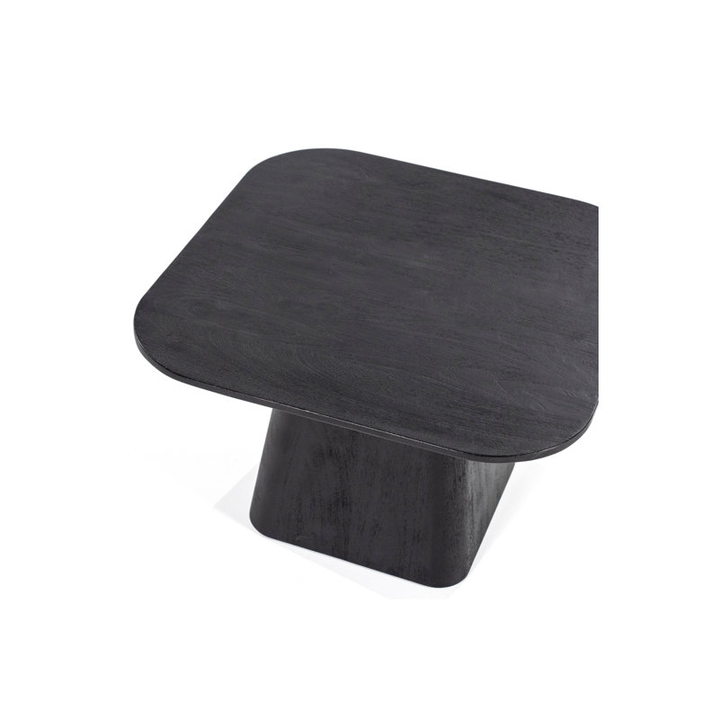 Table de bout Aron, Noir, H 15 po x l 24 po x P 24 po