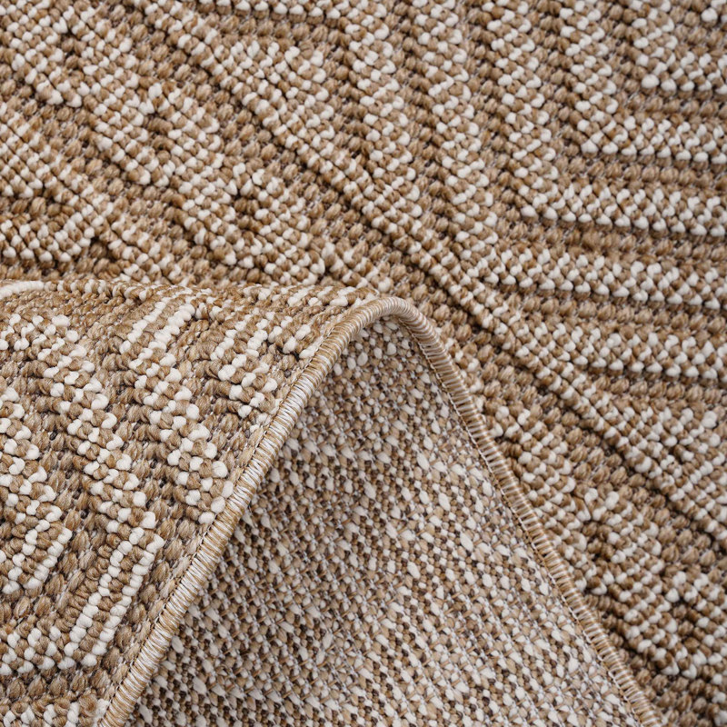 Collection Geometric Indoor Outdoor Area Rug, Rectangle 4' x 6'2"