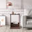 Saly C-Shaped Side Table, Magazine Rack with Storage Shelf, 41 x 45 x 60 cm Laptop Stand