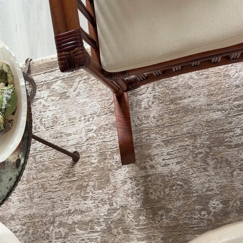 Tapis d'inspiration mondiale Bungalow Rose Escambia Echo, Rectangle 7 pi 10 po x 10 pi 6 po