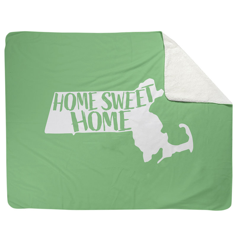 Jeté polaire home massachusetts, l 52,5 po x L 62,5 po, Vert