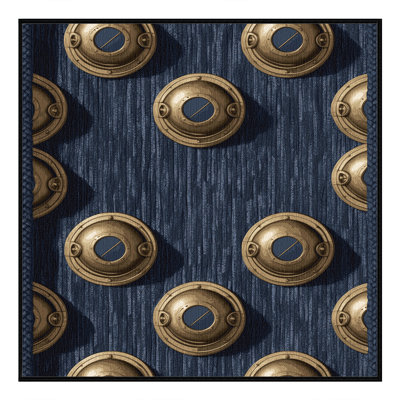 Washable Diving helmets Nautical Area Rug