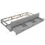 Lit plateforme double avec tête de lit à rangement, USB, lit gigogne simple et 3 tiroirs-945374933