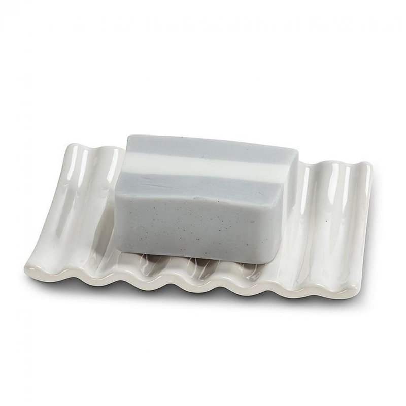 Porte-savon blanc