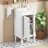 18" French Style Bathroom Cabinet With Storage, Small Space Solution With Ceramic Sink, Adjustable Shelf, Soft-Closing Hinges-1992439773