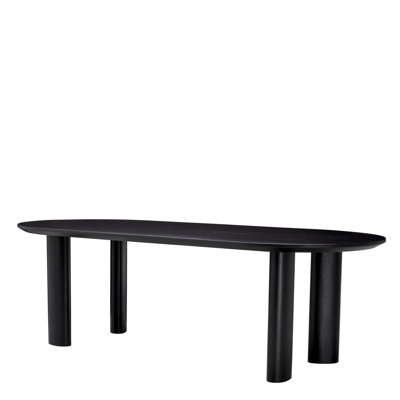 Dining Table Mogador S Black Veneer - Legs