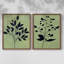 Impression encadrée Earthly Botanical I-Premium - prête à être accrochée - aucun clou requis - aucun clou requis-107998094-107998095