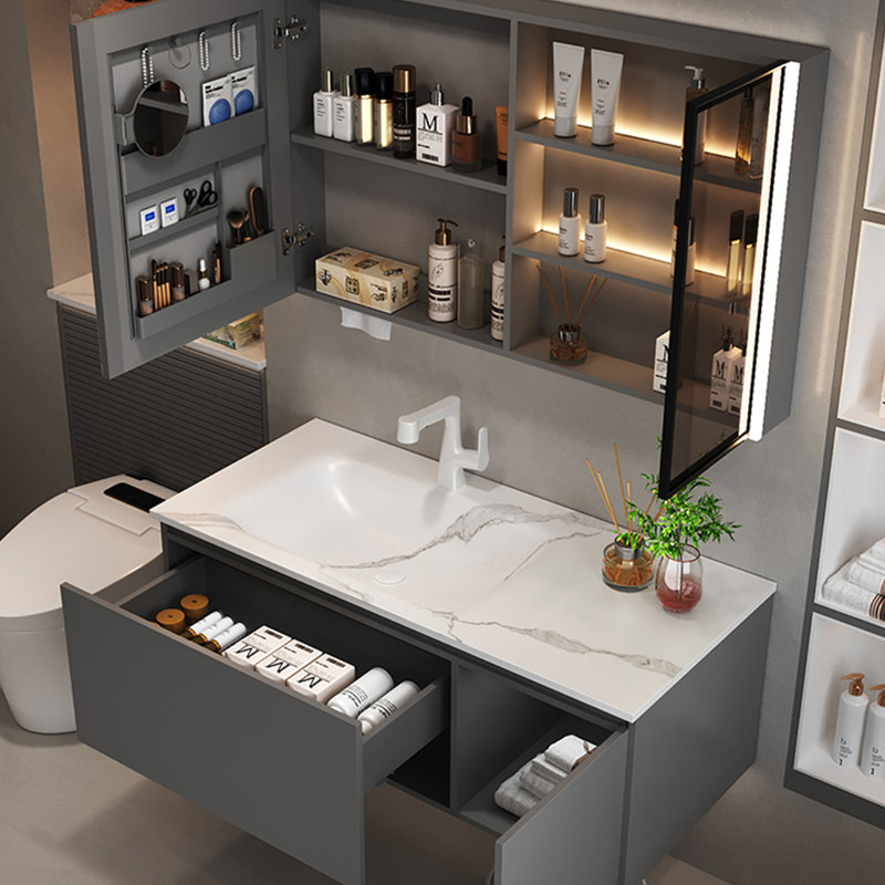 Modern light luxury bathroom cabinet