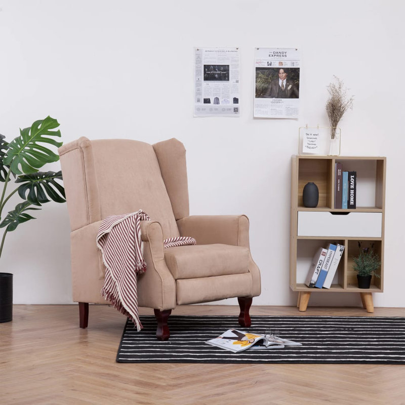 Recliner Fabric, Cream Microfiber
