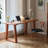 Burlywood Rectangular Solid Wood desks-107827237