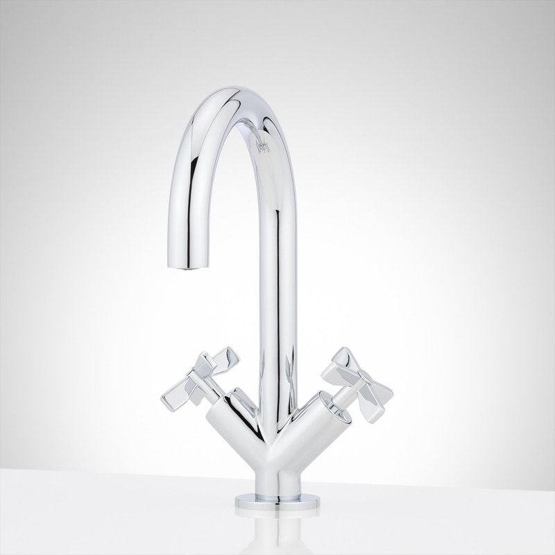 Vassor 1.2 GPM Single Hole Bathroom Faucet, Chrome