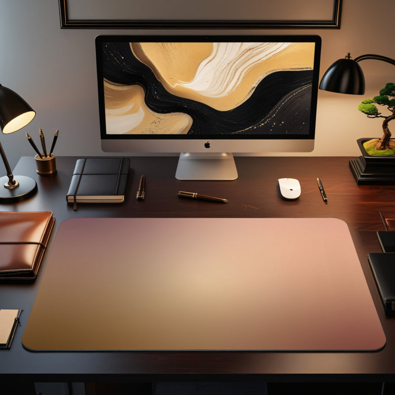 Polyester Desk Pad, 31.5x15.5