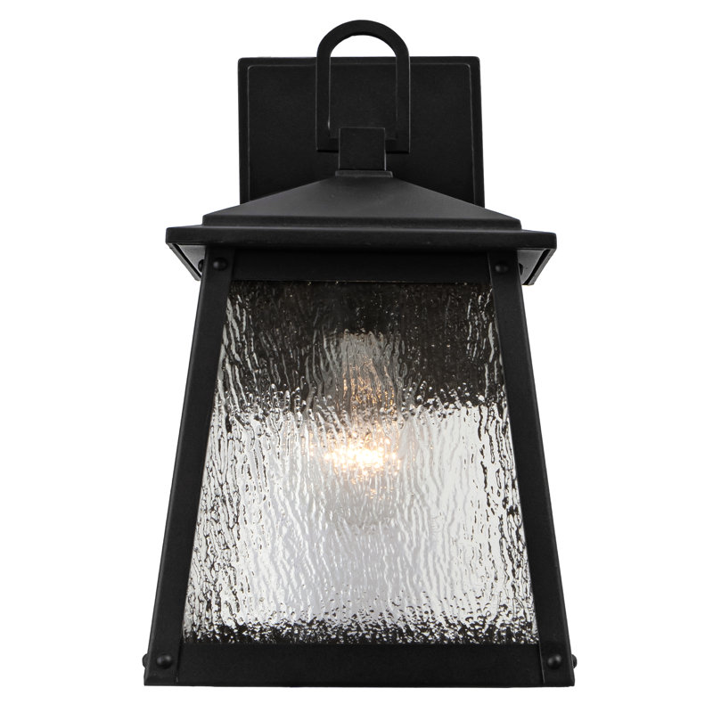 Algaba 11"H Tapered Outdoor Wall Light, 10.9" H x 6.4" W x 7" D