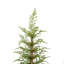 Ensemble de 2 pièces de Noël artificiel pré-éclairé 4 pi avec matériau en PE de haute qualité, ensemble facile à assembler, support en pot