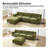 Modern Chenille Upholstered L-Shaped Modular Sofa-700699146