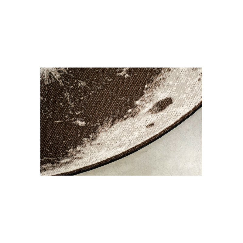 Abstract Area Rug, Round 6'7"