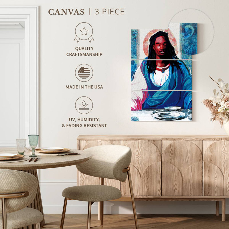 Adella Black Christ, 65" H x 42" W