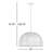 Stevie 1 - Light Single Dome Pendant in White-696552784-696552799