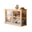 Vitrines en bois massif et verre trempé Burlywood