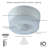 Plastic LED Flush Mount