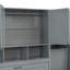 Lit escamotable mural avec placard, tiroirs et bureau Murphy