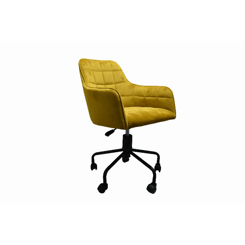 Vienna Swivel Chair, Mustard