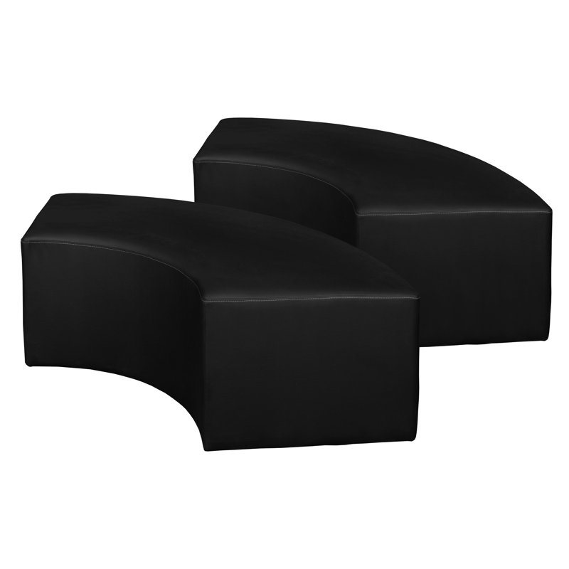 Regency Aurora Curved Vinyl Ottoman