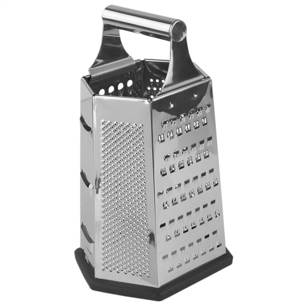 Michael Graves Design Comfortable Grip Non-Skid Pyramid Shaped 4 Sided Box  Cheese Grater with Handle & Reviews