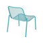 Chaises empilables pour l'extérieur, stable, l 26 po x P 22,77 po, espaces en métal de couleur bleu sarcelle
